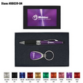 CD Effect Tear Drop Key-Tag and Twist Action Ballpoint Pen Gift Set